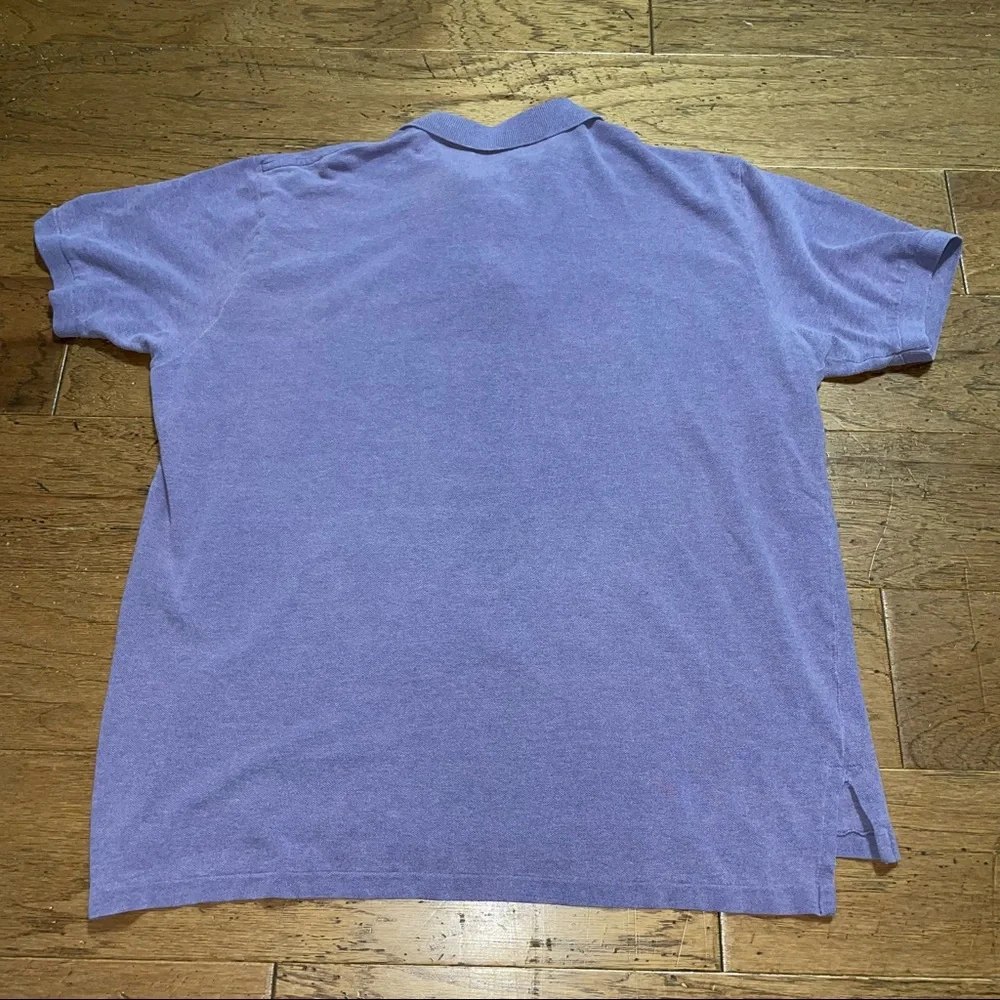 Polo Ralph Lauren Mens XL Purple Short Sleeve Polo Shirt 100% Cotton.